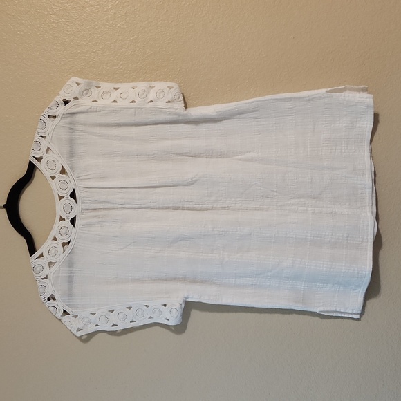 Max Studio Crinkle Cotton Tunic size L - Picture 2 of 5